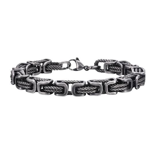 Woven Link Bracelet for Men | Stainless Steel Jewelry