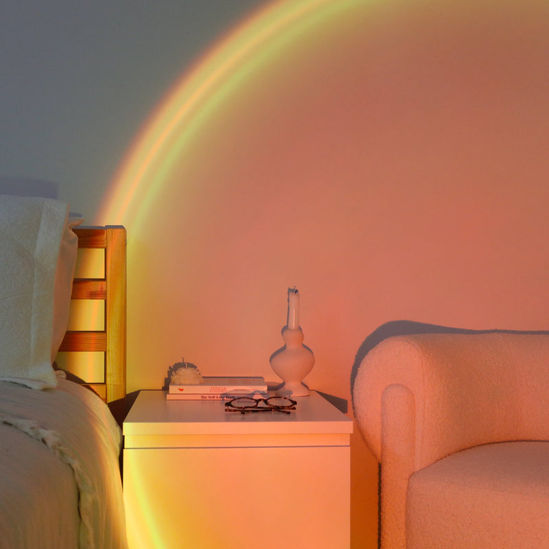 Sunset Projector Lamp | Golden Aesthetic Ambient Light for Room Decoration