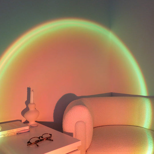 Sunset Projector Lamp | Golden Aesthetic Ambient Light for Room Decoration