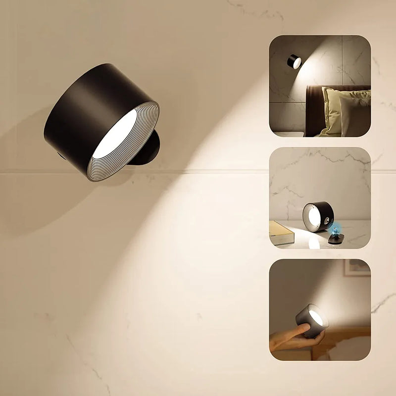 Wireless Wall Lamp | Self-Adhesive Rechargeable Lamp with Adjustable Head