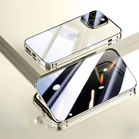 iPhone Magnetic Glass Case | Full-Body Privacy &amp; Scratch Protection