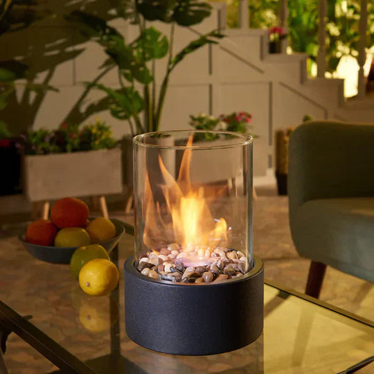 Portable Tabletop Fireplace | Mini Bioethanol Fireplace for Autumn Decorations