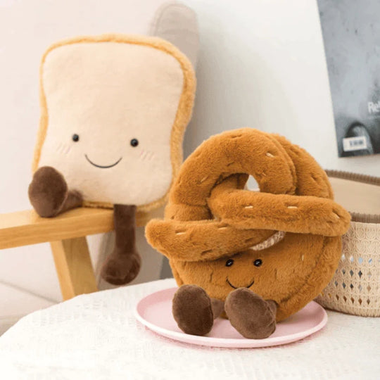 Divertente peluche a forma di pane | Simpatica baguette imbottita