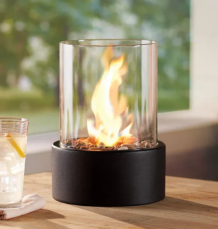 Portable Tabletop Fireplace | Mini Bioethanol Fireplace for Autumn Decorations