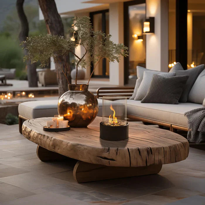 Portable Tabletop Fireplace | Mini Bioethanol Fireplace for Autumn Decorations