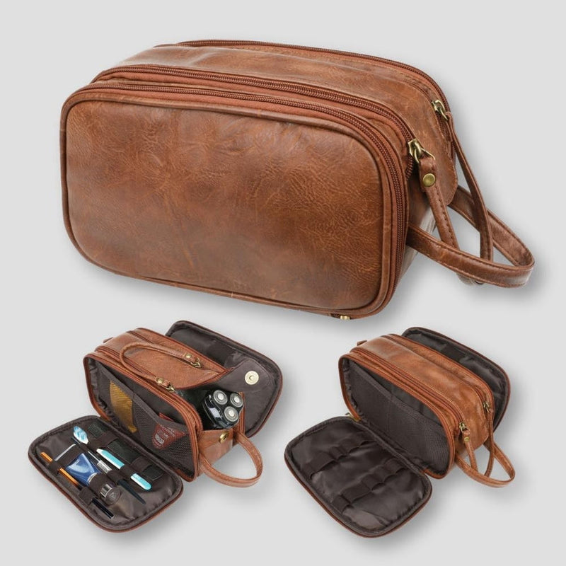 Beauty case da toilette – Multi-scomparto, borsa portatile per la cura e la rasatura