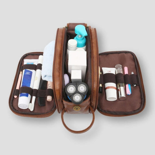 Beauty case da toilette – Multi-scomparto, borsa portatile per la cura e la rasatura