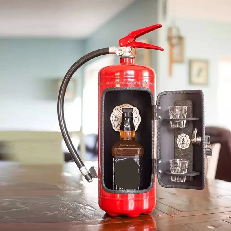 Hidden Mini Bar - Fire Extinguisher Shape with Secret Beverage Storage