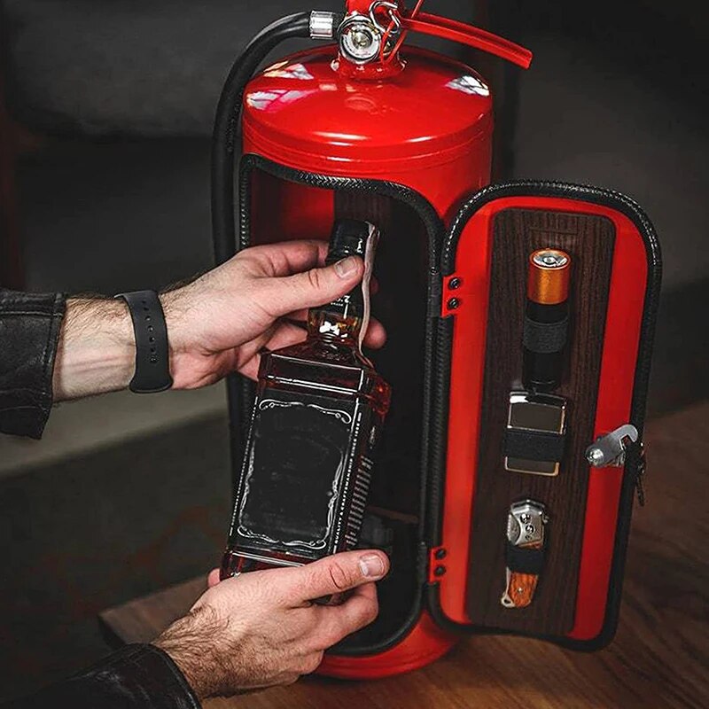 Hidden Mini Bar - Fire Extinguisher Shape with Secret Beverage Storage