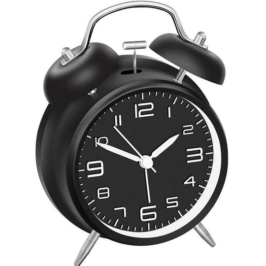 Mechanical Analog Alarm Clock | Classic Wind-Up Desk Clock