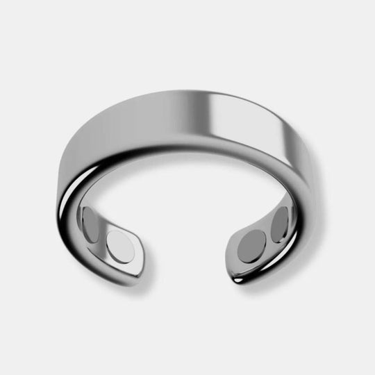 Adjustable Cuff Ring with Four Magnets | Gold-Colored Band