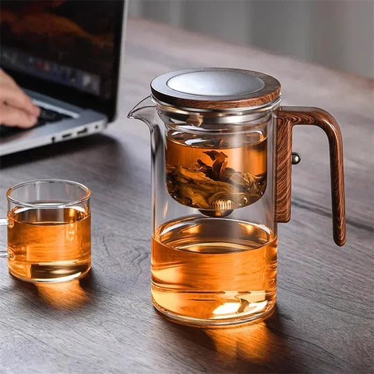 Glass Teapot with Infuser | Stylish Tea Maker for Loose-Leaf Tea