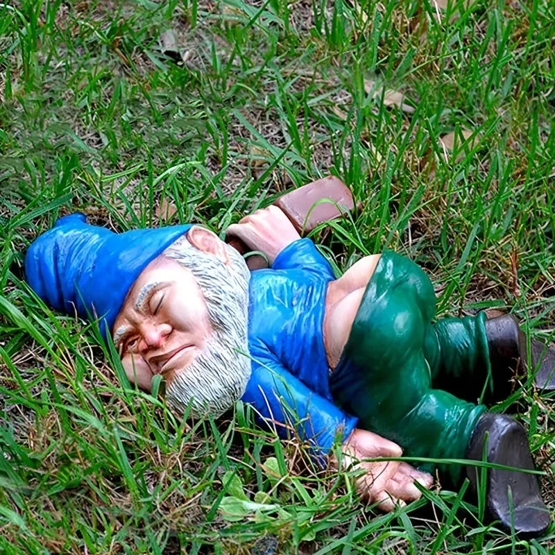Humorous Lying Garden Statue | Playful Garden Ornament