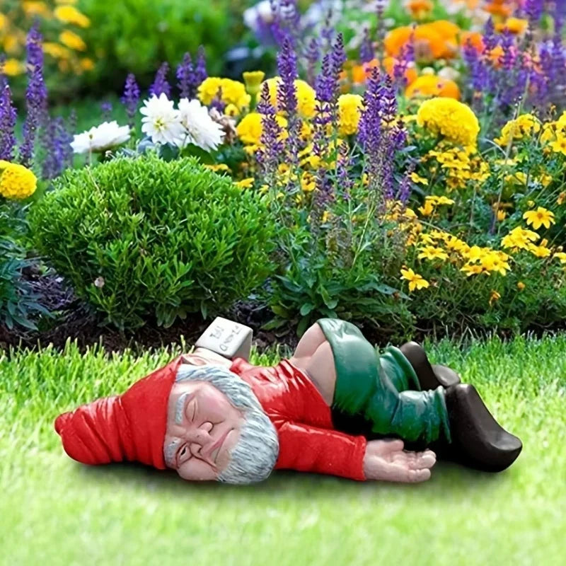 Humorous Lying Garden Statue | Playful Garden Ornament