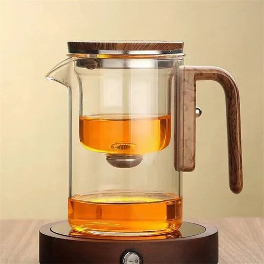 Glass Teapot with Infuser | Stylish Tea Maker for Loose-Leaf Tea