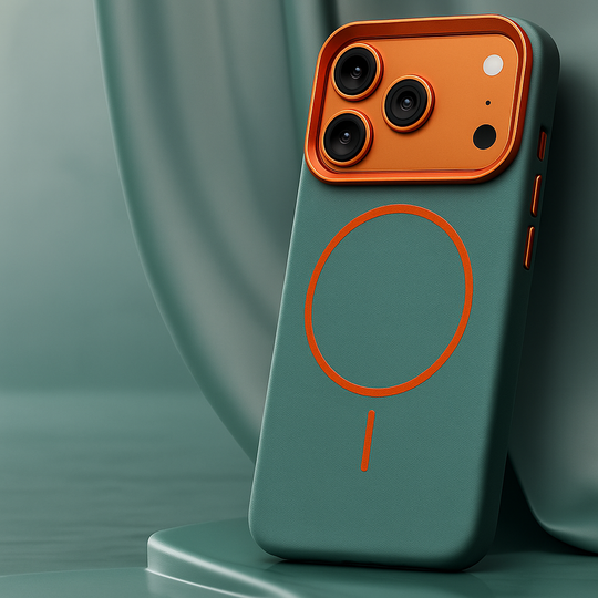 Leren iPhone 17 Hoesje – MagSafe Compatibel met Valbestendig Leder