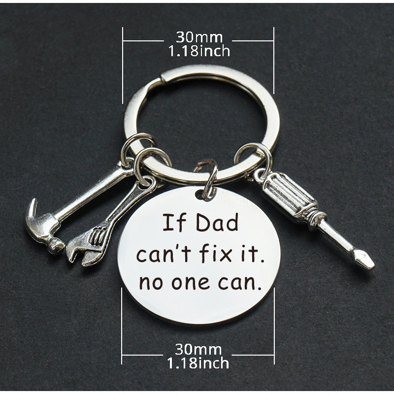 Dad Tool Design Keychain – Father's Day Gift