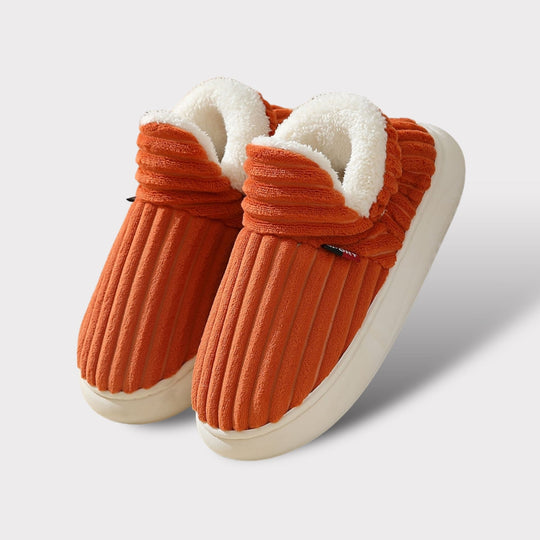 Dames Warme Fleece-gevoerde Pantoffels | Antislip voor binnen Ribfluweel Schoenen