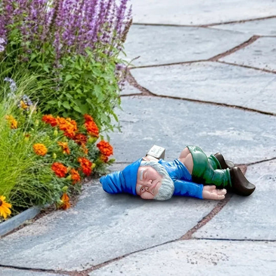 Humorous Lying Garden Statue | Playful Garden Ornament