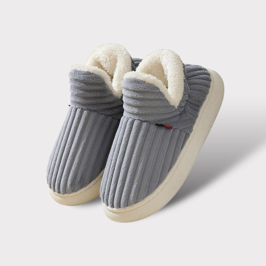 Dames Warme Fleece-gevoerde Pantoffels | Antislip voor binnen Ribfluweel Schoenen