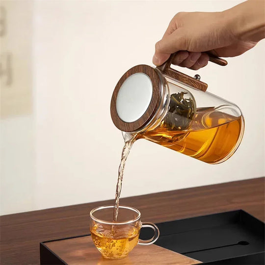 Glass Teapot with Infuser | Stylish Tea Maker for Loose-Leaf Tea