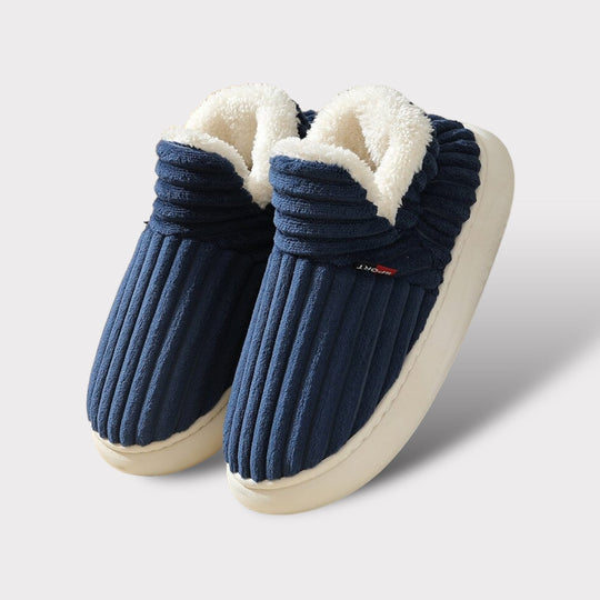 Dames Warme Fleece-gevoerde Pantoffels | Antislip voor binnen Ribfluweel Schoenen