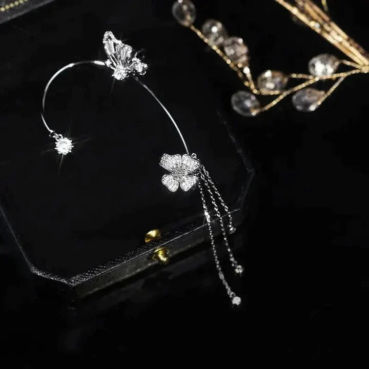 Sparkling Butterfly Ear Cuffs – Luxury Look Without Piercings