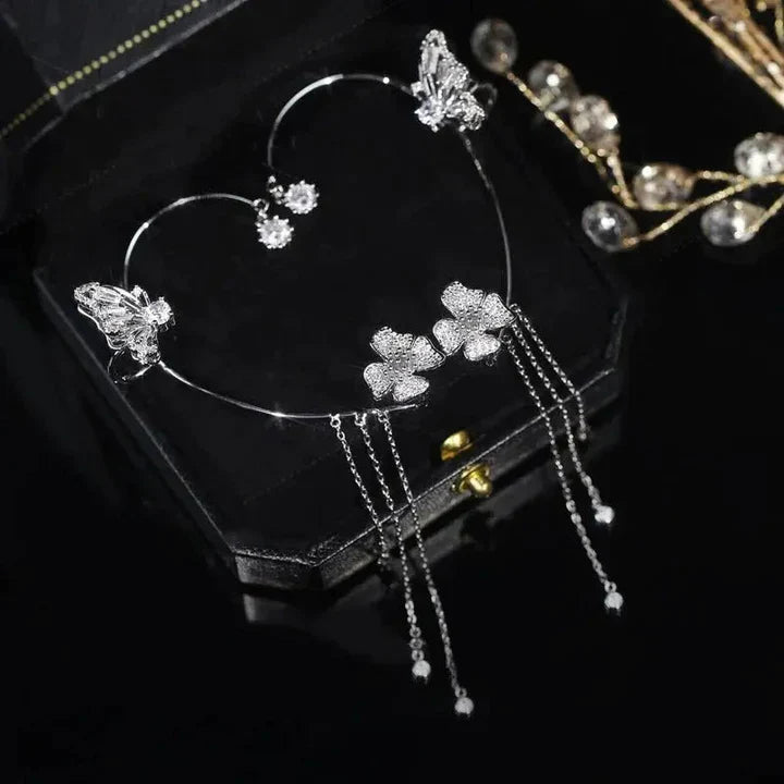Sparkling Butterfly Ear Cuffs – Luxury Look Without Piercings