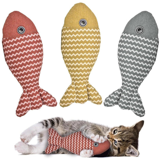 Interactive Catnip Fish Toy – Chewing, Kicking, and Playing for Indoor Cats