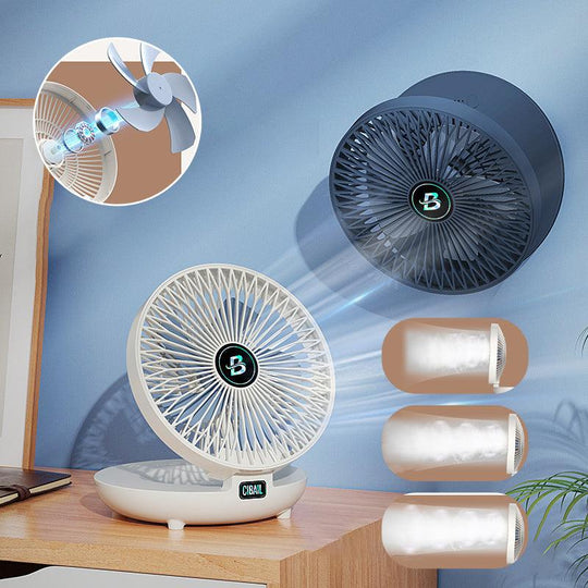 Mini Rechargeable Fan – Table &amp; Wall, Wireless, Quiet