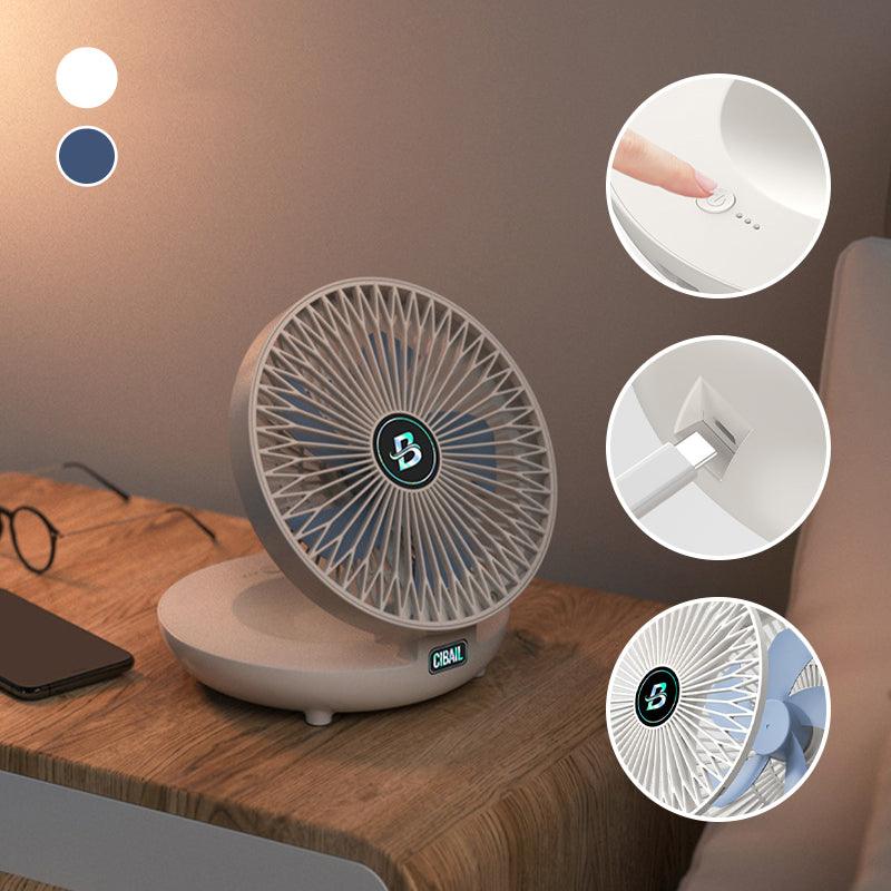 Mini Rechargeable Fan – Table &amp; Wall, Wireless, Quiet