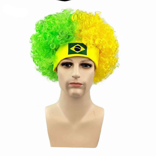 Supporter Pruik Comfortabele Hoofdband - Fan Accessoire voor WK