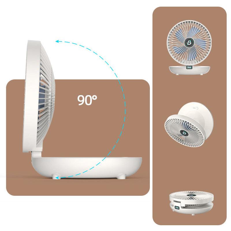 Mini Rechargeable Fan – Table &amp; Wall, Wireless, Quiet