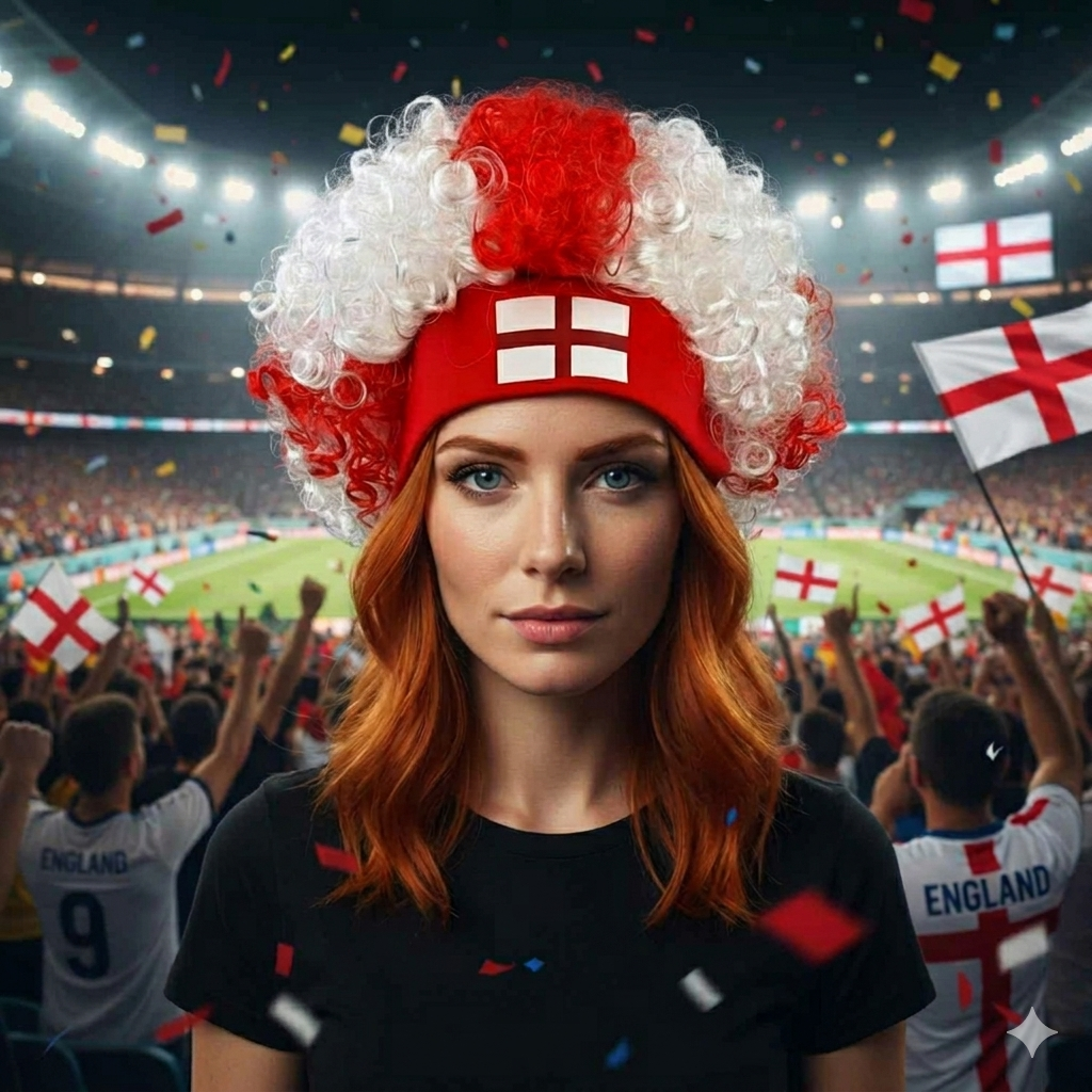 Supporter Pruik Comfortabele Hoofdband - Fan Accessoire voor WK