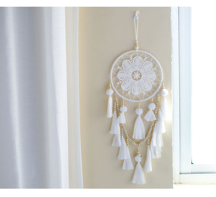 Boho Wall Tapestry with Sun and Moon Design