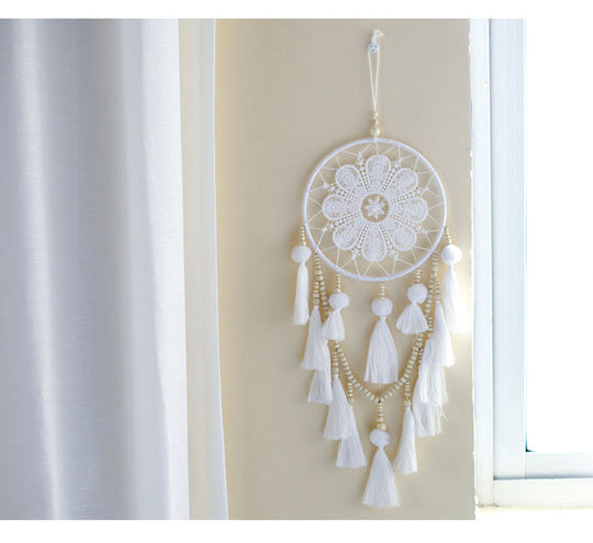 Boho Wall Tapestry with Sun and Moon Design
