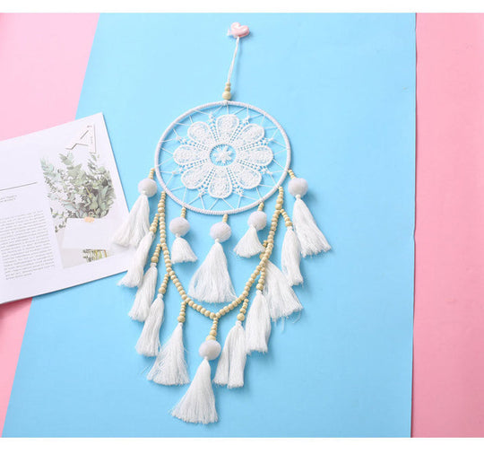 Boho Wall Tapestry with Sun and Moon Design