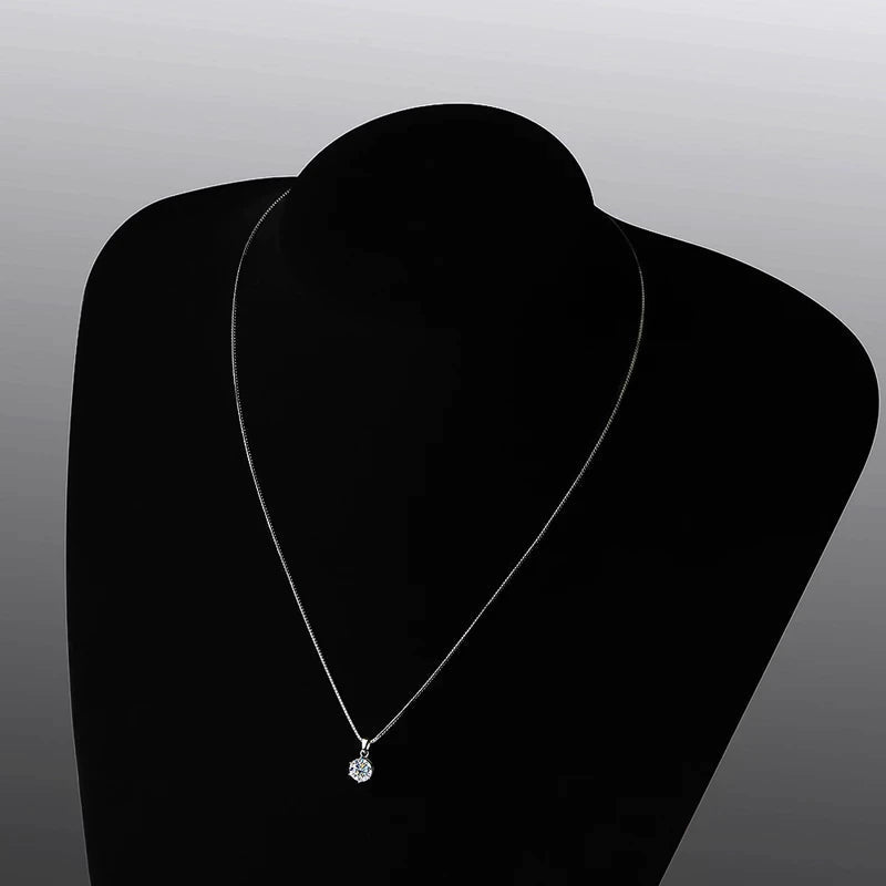 Classic Moissanite Necklace – Shine Like the Star You Are