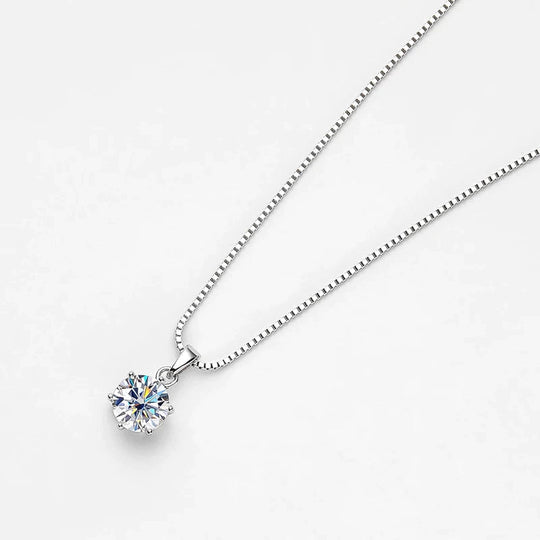 Classic Moissanite Necklace – Shine Like the Star You Are