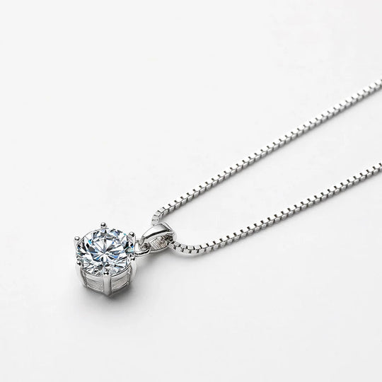 Classic Moissanite Necklace – Shine Like the Star You Are