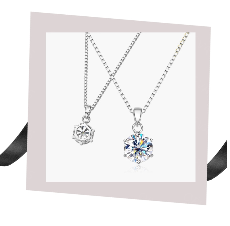 Classic Moissanite Necklace – Shine Like the Star You Are