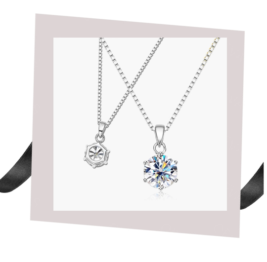 Classic Moissanite Necklace – Shine Like the Star You Are