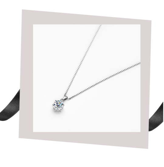 Classic Moissanite Necklace – Shine Like the Star You Are
