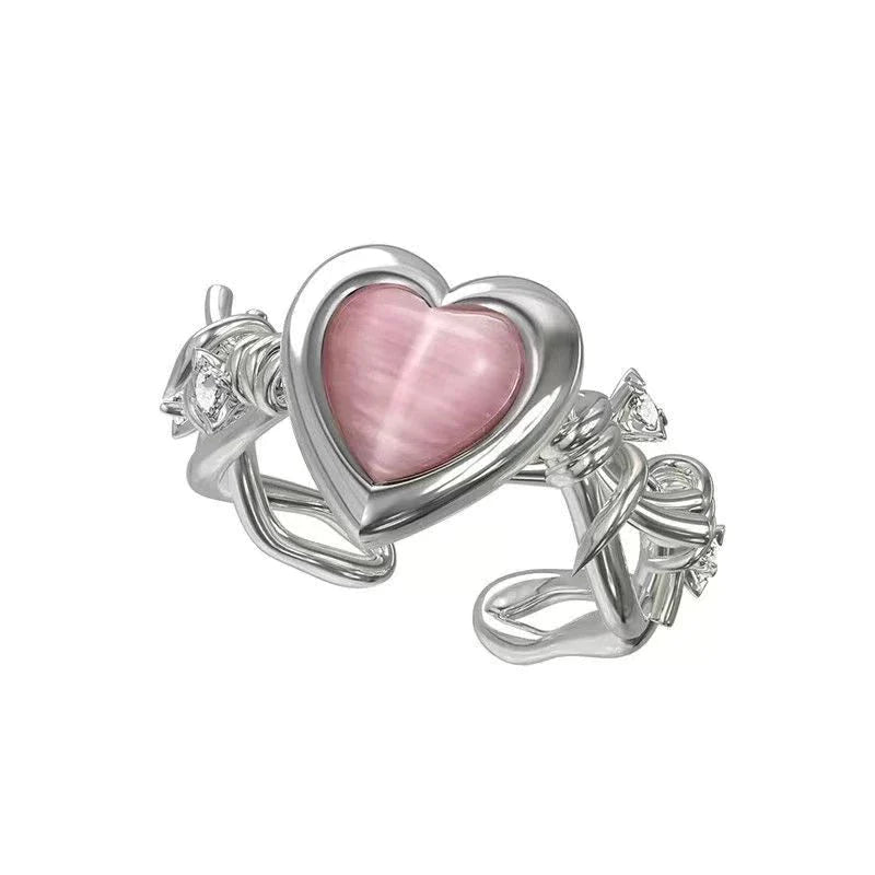 Adjustable Antioxidant Heart Ring