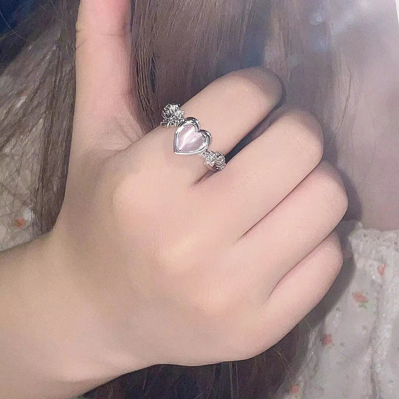 Adjustable Antioxidant Heart Ring
