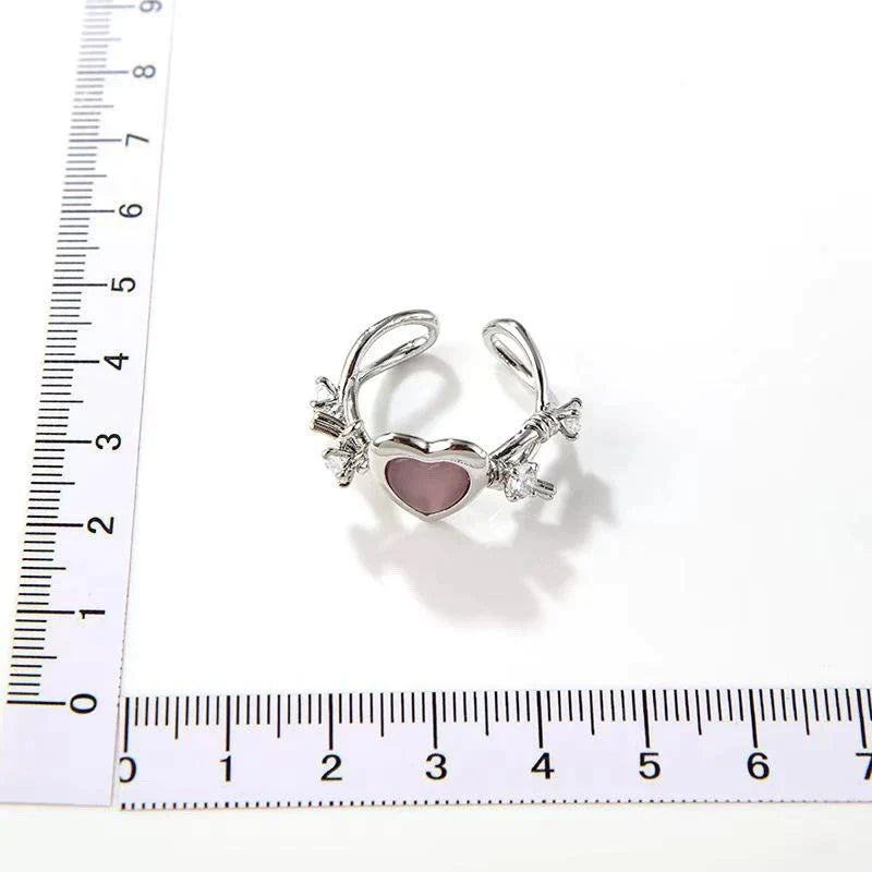Adjustable Antioxidant Heart Ring
