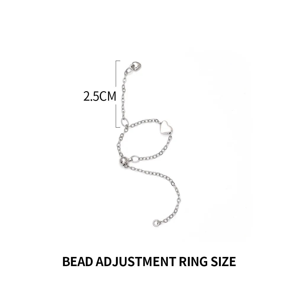 Adjustable Heart Ring with Tassel – Romantic &amp; Playful