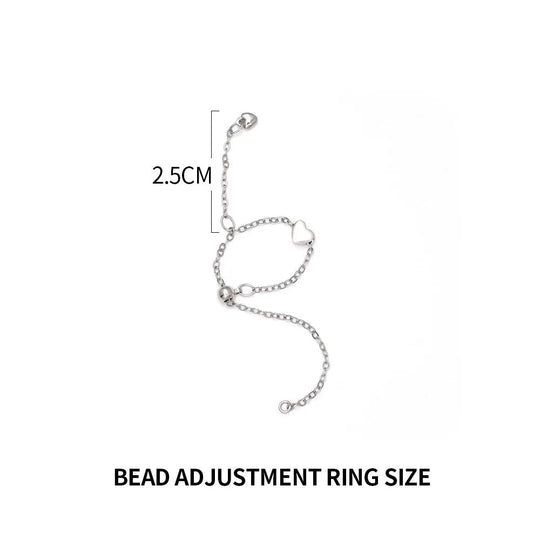 Adjustable Heart Ring with Tassel – Romantic &amp; Playful