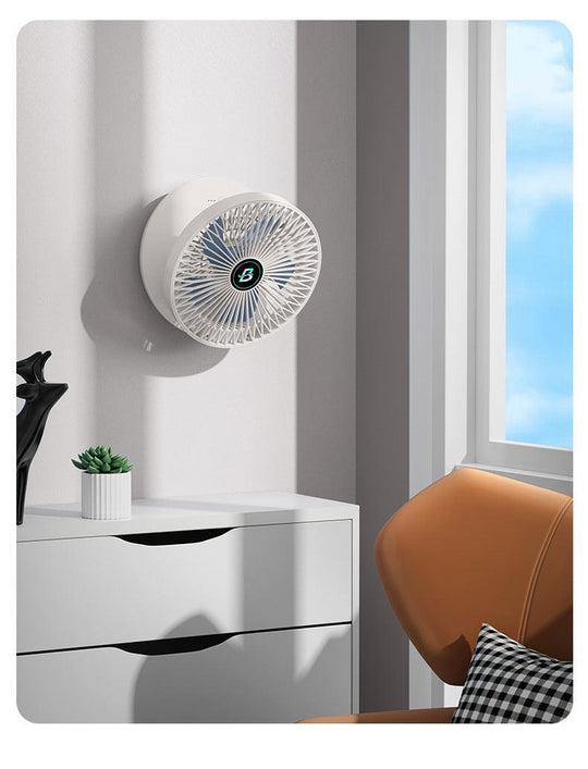 Mini Rechargeable Fan – Table &amp; Wall, Wireless, Quiet