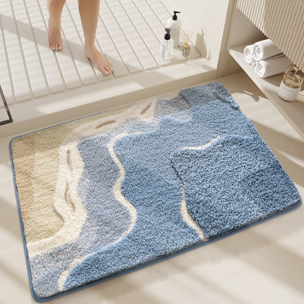 Ocean Wave Floor Mat Rug